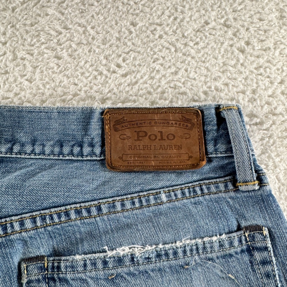 Polo Ralph Lauren Jeans Mens 32x30 Blue Denim The Classic Fit Preppy Casual Pony - Picture 3 of 11